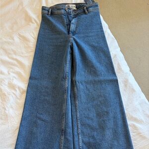 Zara Blue Flare & Wide Leg Jeans